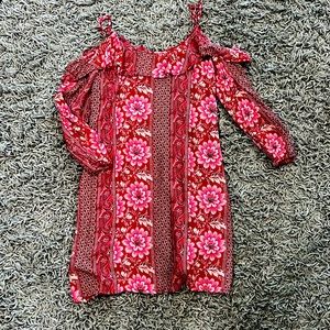 Hollister pink floral dress size xs
